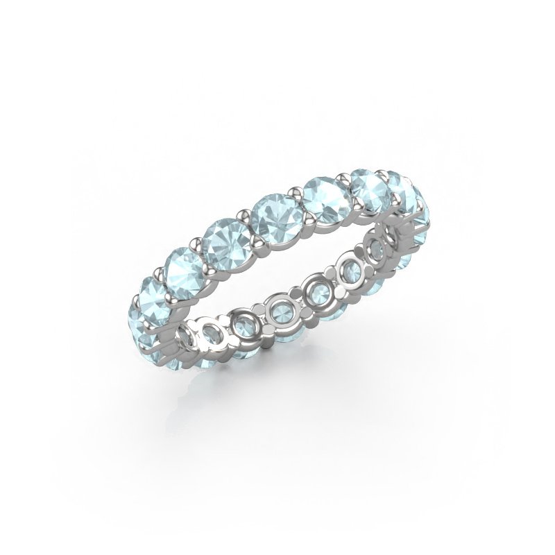 Image of Ring Heddy rnd 3.4 585 white gold Aquamarine 3.4 mm