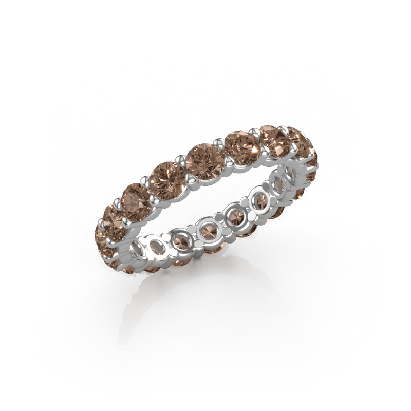 Image of Ring Heddy rnd 3.4 585 white gold Brown diamond 2.700 crt