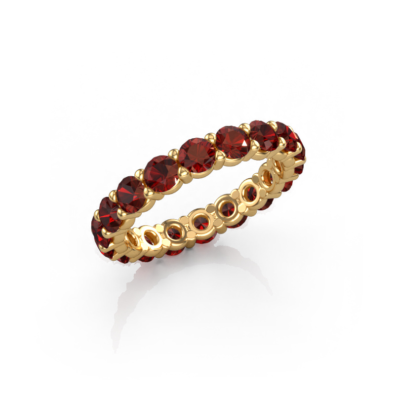 Bild von Ring Heddy rnd 3.4 585 Gold Granat 3.4 mm