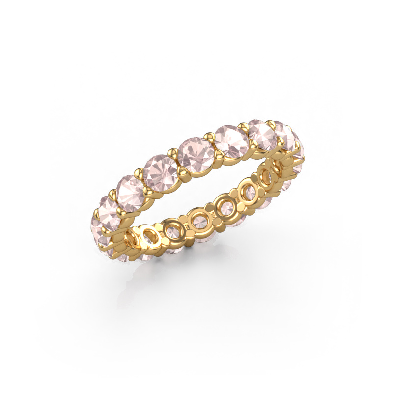 Bild von Ring Heddy rnd 3.4 585 Gold Morganit Champagner 3.4 mm