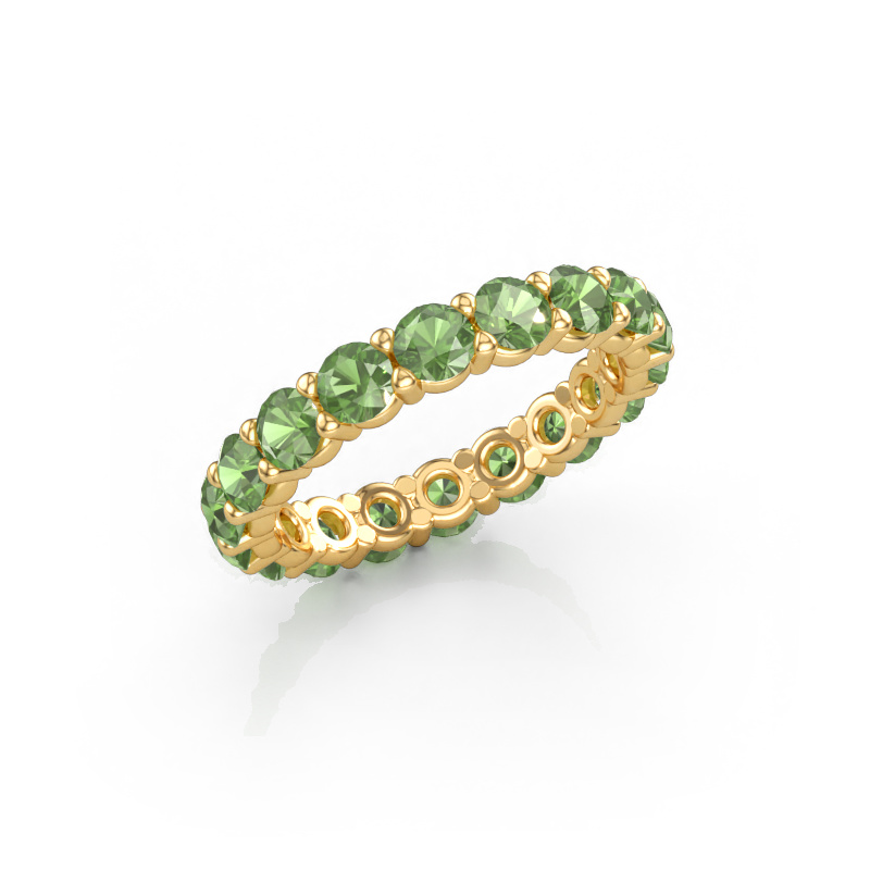 Bild von Ring Heddy rnd 3.4 585 Gold Turmalin grün 3.4 mm