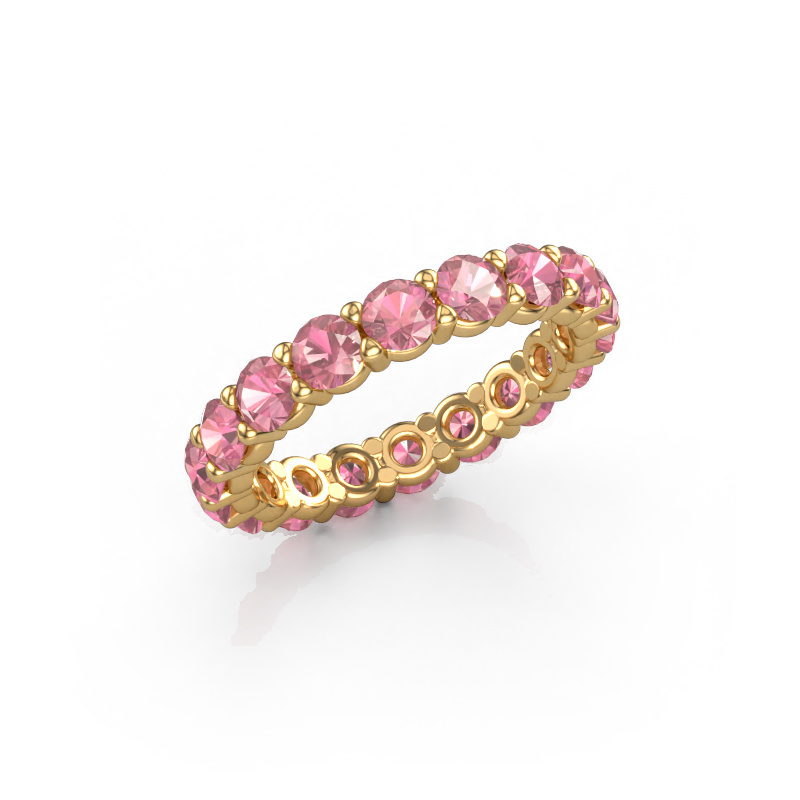 Image of Ring Heddy rnd 3.4 585 gold Tourmaline pink 3.4 mm