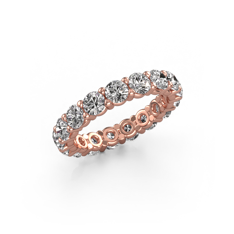 Image of Stackable ring Heddy rnd 3.7 585 rose gold Lab-grown diamond 3.40 crt