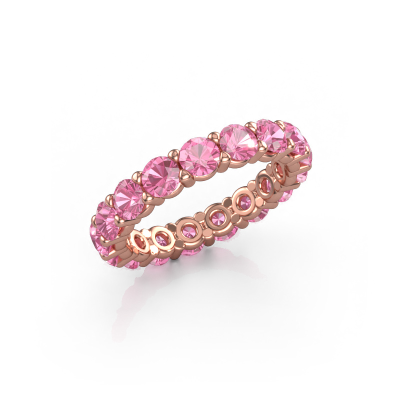 Bild von Vorsteckring Heddy rnd 3.7 585 Roségold Pink Saphir 3.7 mm