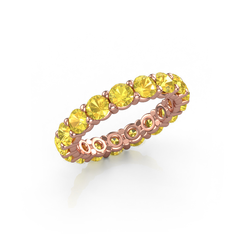 Bild von Vorsteckring Heddy rnd 3.7 585 Roségold Gelb Saphir 3.7 mm