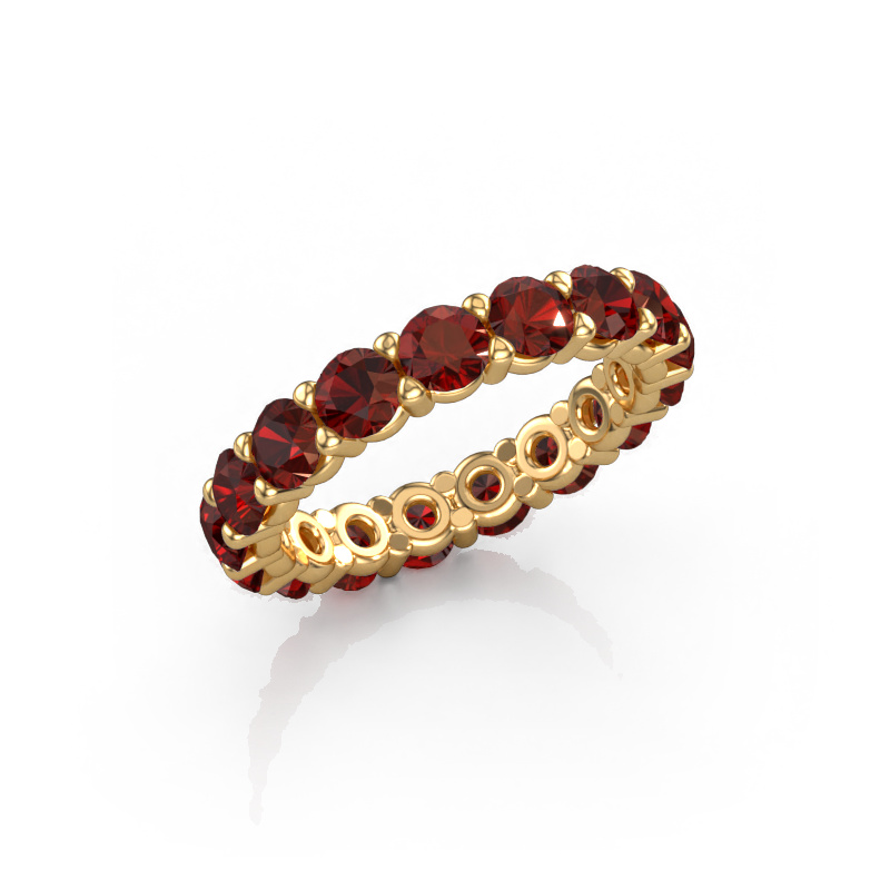 Image of Stackable ring Heddy rnd 3.7 585 gold Garnet 3.7 mm