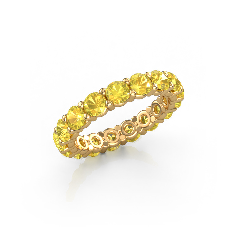 Image of Stackable ring Heddy rnd 3.7 585 gold Yellow sapphire 3.7 mm