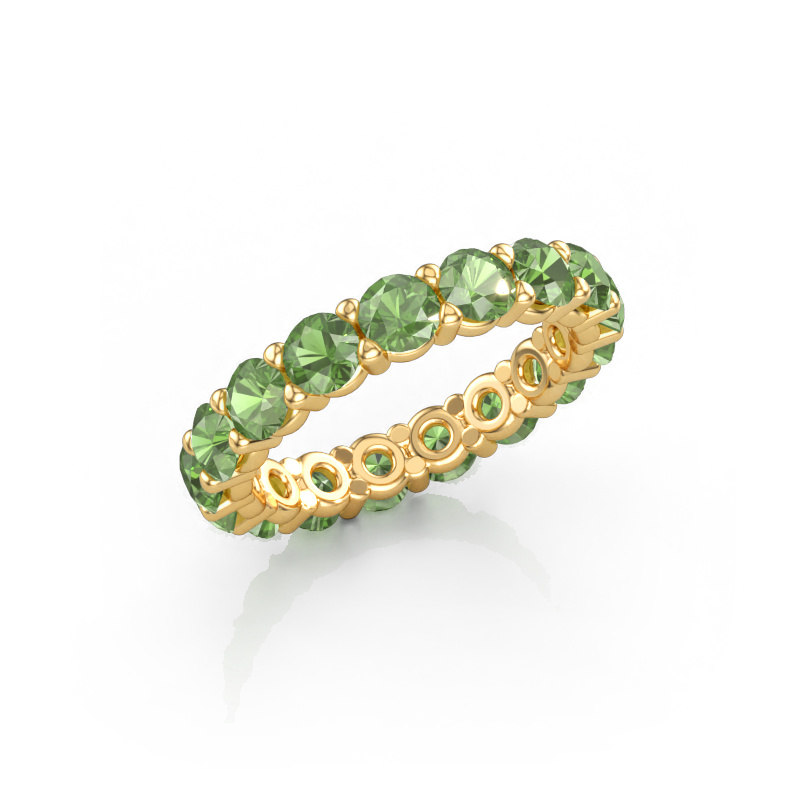 Bild von Vorsteckring Heddy rnd 3.7 585 Gold Turmalin grün 3.7 mm