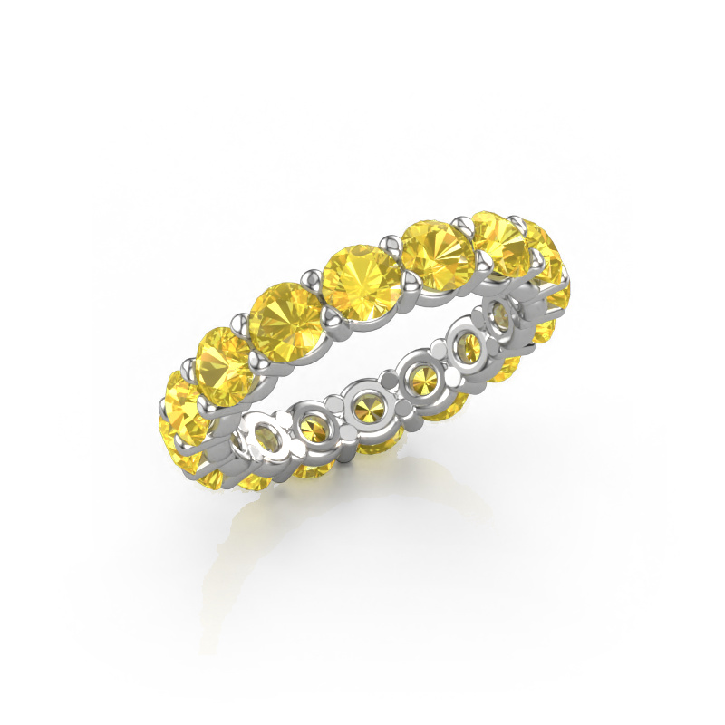 Bild von Vorsteckring Heddy rnd 4.0 585 Weißgold Gelb Saphir 4 mm