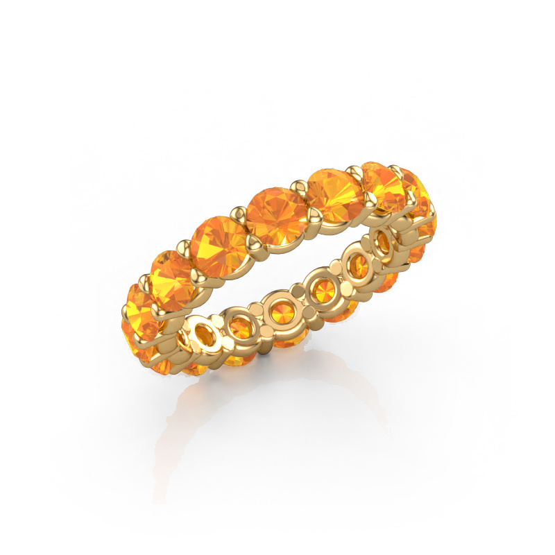 Image of Stackable ring Heddy rnd 4.0 585 gold Citrin 4 mm