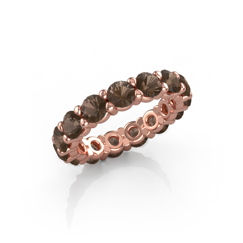 Bild von Ring Heddy rnd 4.2 585 Roségold Rauchquarz 4.2 mm