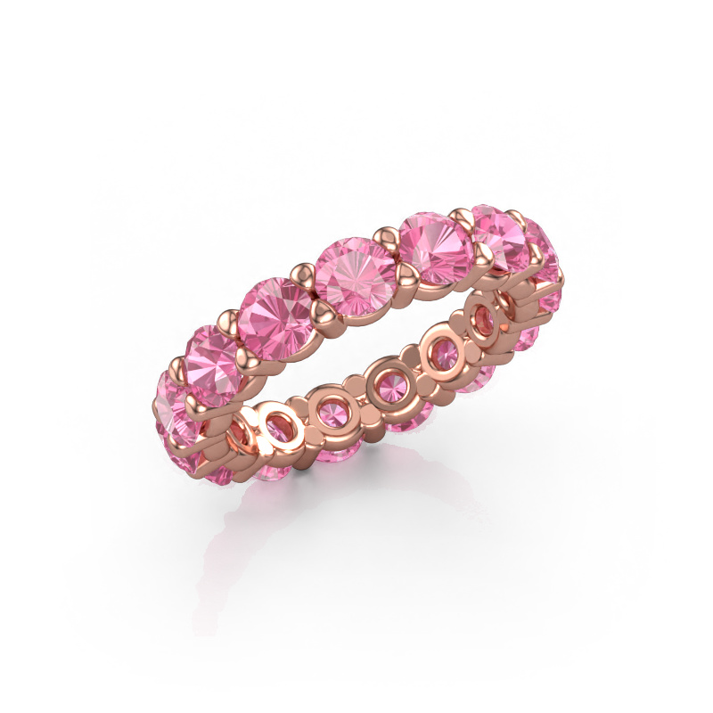Bild von Ring Heddy rnd 4.2 585 Roségold Pink Saphir 4.2 mm