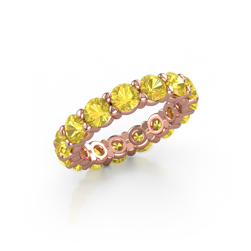 Bild von Ring Heddy rnd 4.2 585 Roségold Gelb Saphir 4.2 mm