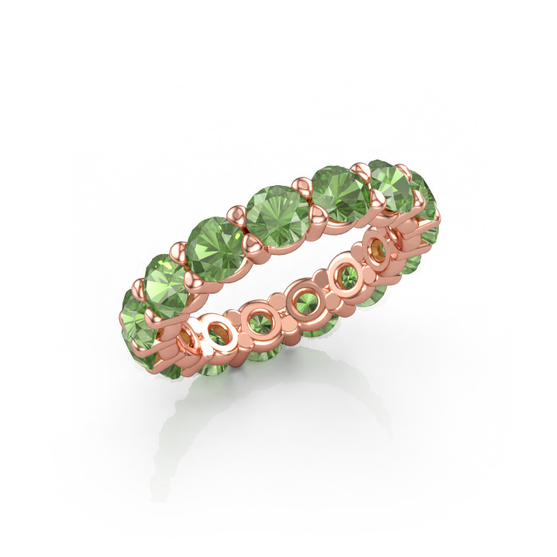 Bild av Ring Heddy rnd 4.2 585 roséguld Grön turmalin 4.2 mm