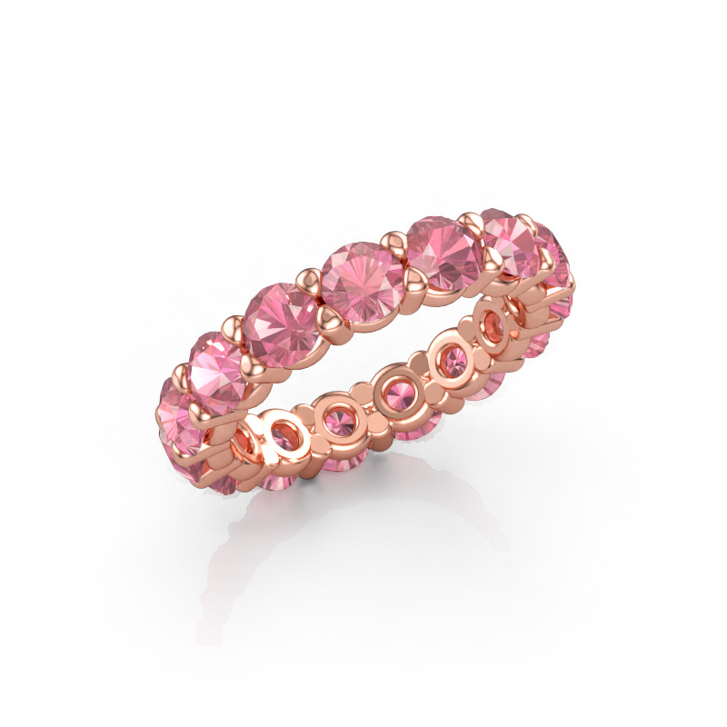 Bild av Ring Heddy rnd 4.2 585 roséguld Rosa turmalin 4.2 mm