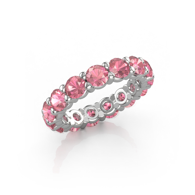 Image of Ring Heddy rnd 4.2 585 white gold Tourmaline pink 4.2 mm