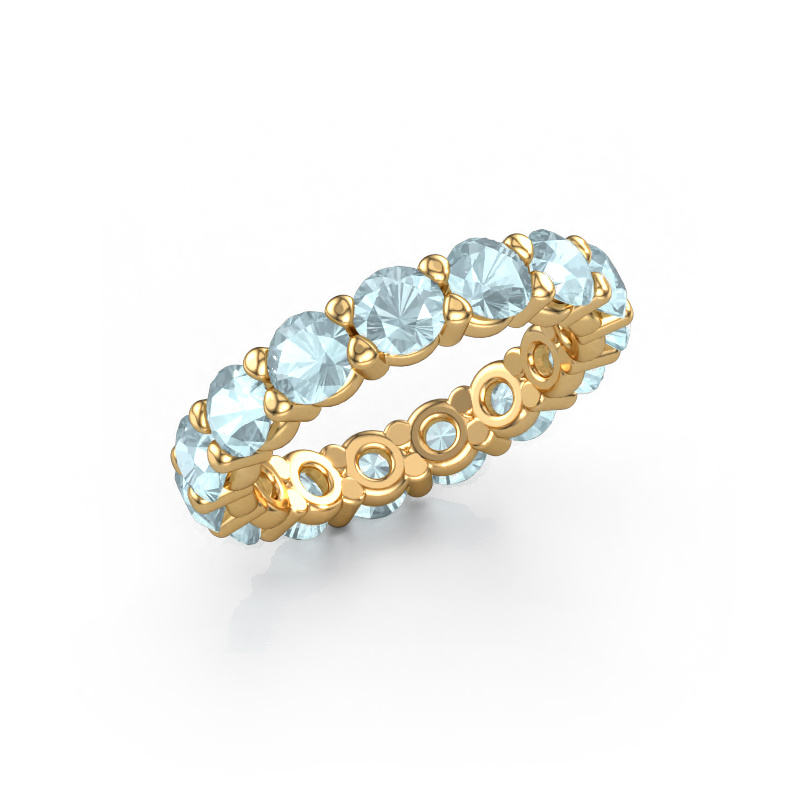 Image of Ring Heddy rnd 4.2 585 gold Aquamarine 4.2 mm