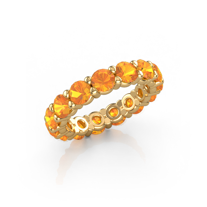 Afbeelding van Ring Heddy rnd 4.2 585 goud Citrien 4.2 mm