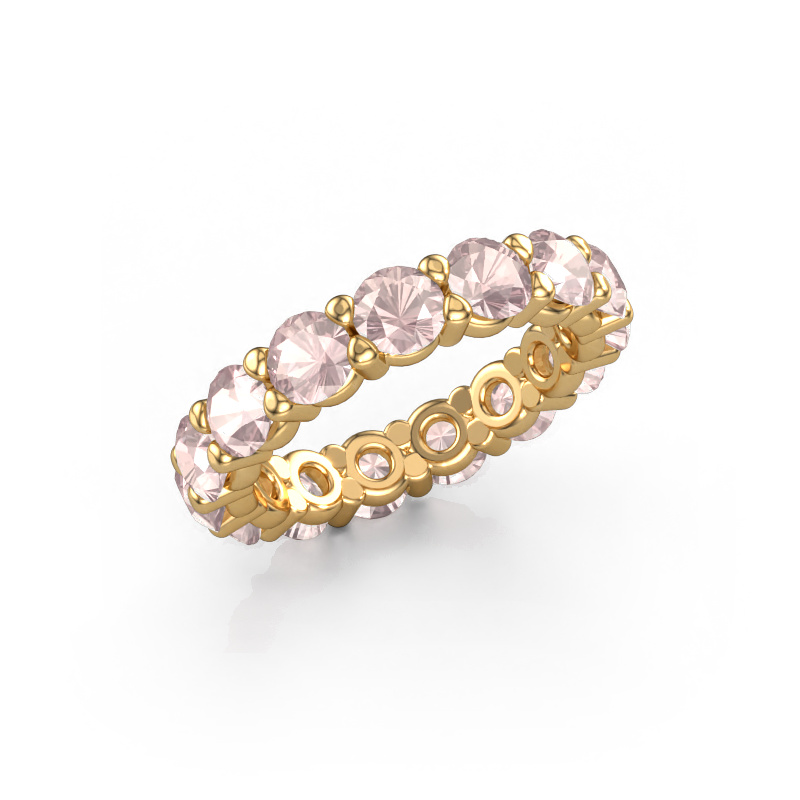 Image of Ring Heddy rnd 4.2 585 gold Morganite champagne 4.2 mm