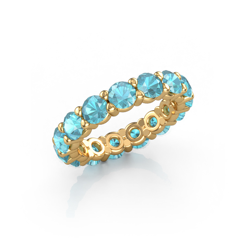 Image of Ring Heddy rnd 4.2 585 gold Blue topaz 4.2 mm