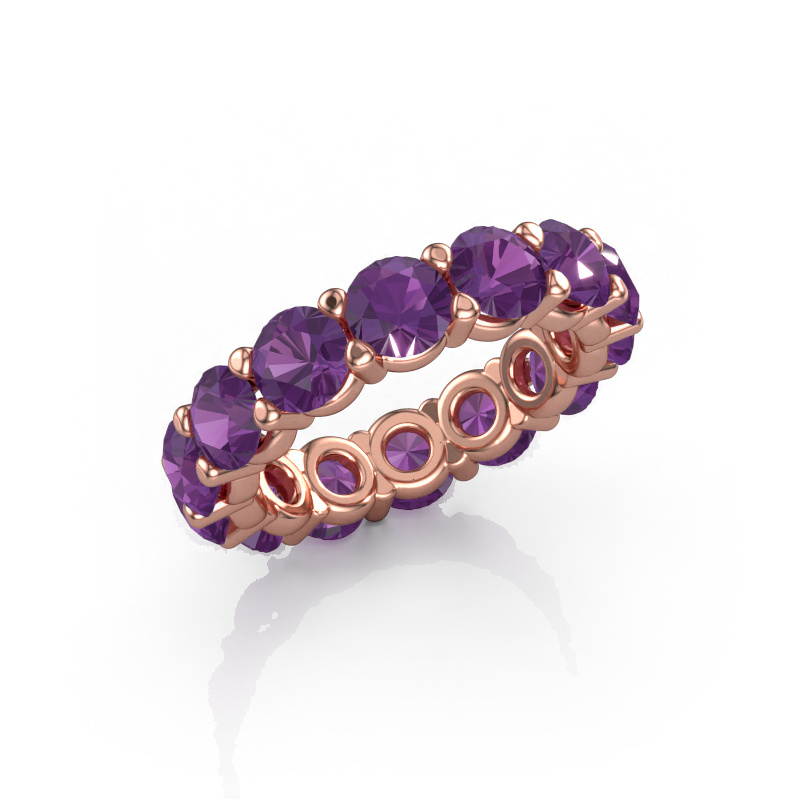 Bild von Ring Heddy rnd 4.7 585 Roségold Amethyst 4.7 mm