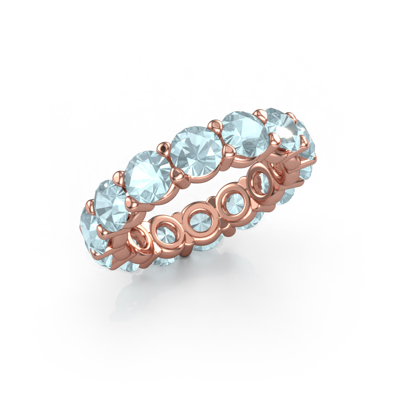 Image of Ring Heddy rnd 4.7 585 rose gold Aquamarine 4.7 mm