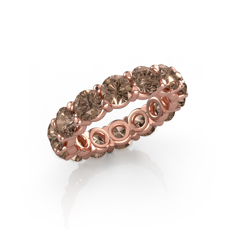 Image of Ring Heddy rnd 4.7 585 rose gold Brown diamond 5.60 crt