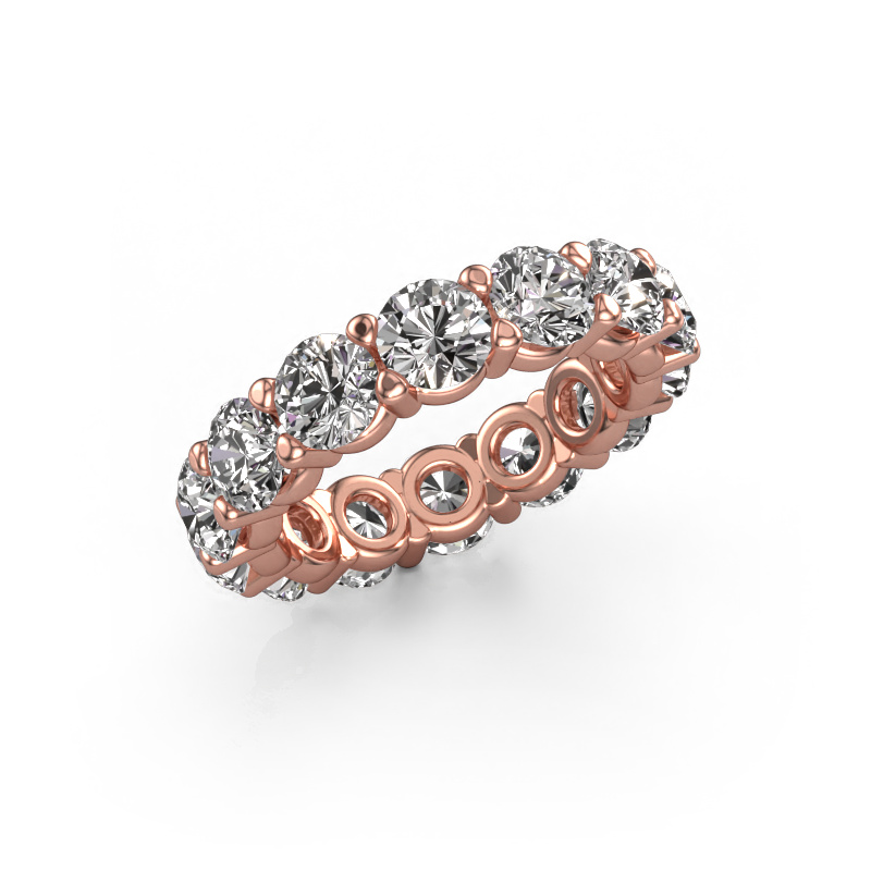 Image de Bague Heddy rnd 4.7 585 or rose Zircone 4.7 mm