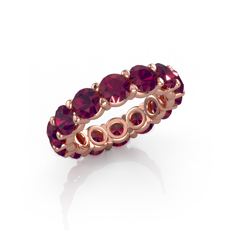 Image of Ring Heddy rnd 4.7 585 rose gold Rhodolite 4.7 mm
