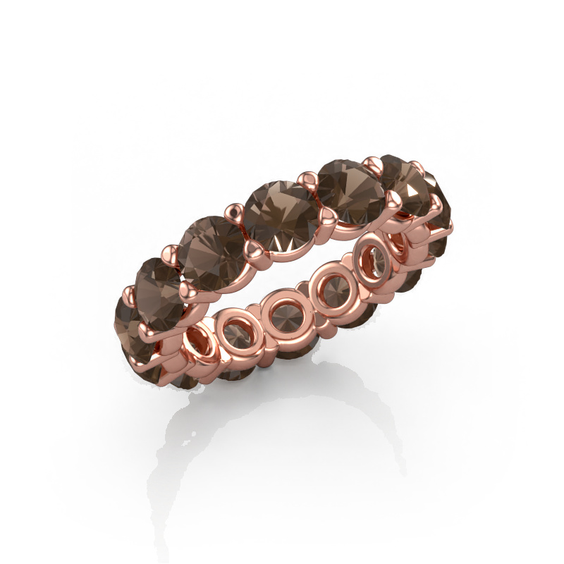 Image of Ring Heddy rnd 4.7 585 rose gold Smokey quartz 4.7 mm
