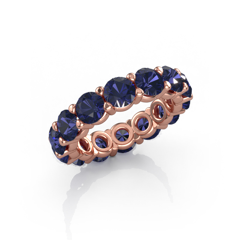 Image of Ring Heddy rnd 4.7 585 rose gold Sapphire 4.7 mm