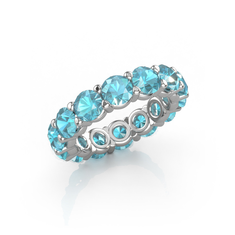 Bild von Ring Heddy rnd 4.7 585 Weißgold Blau Topas 4.7 mm