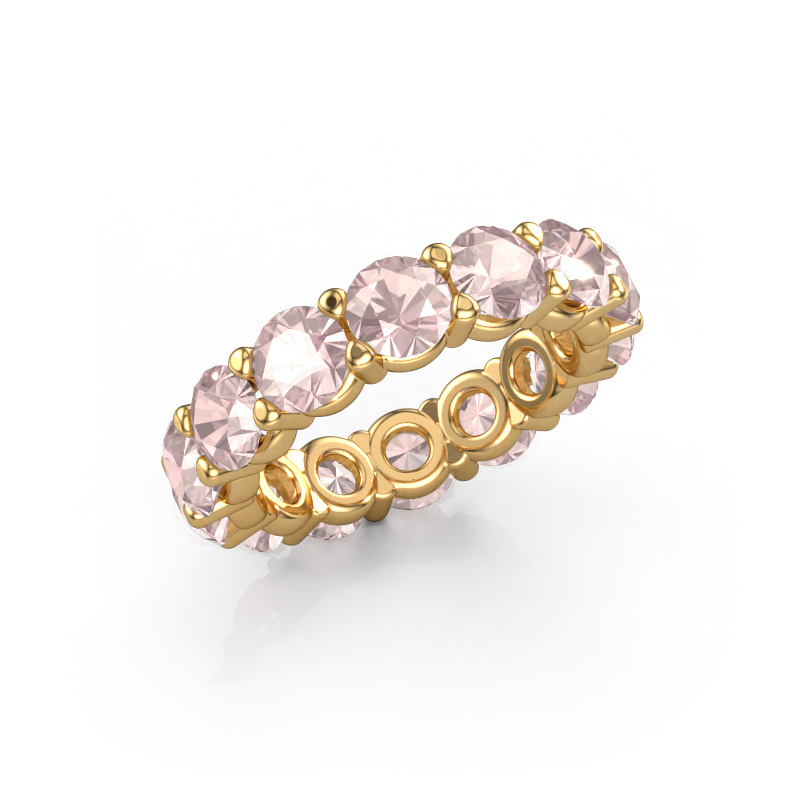 Image of Ring Heddy rnd 4.7 585 gold Morganite champagne 4.7 mm