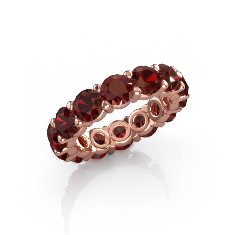 Image of Ring Heddy rnd 5.0 585 rose gold Garnet 5 mm