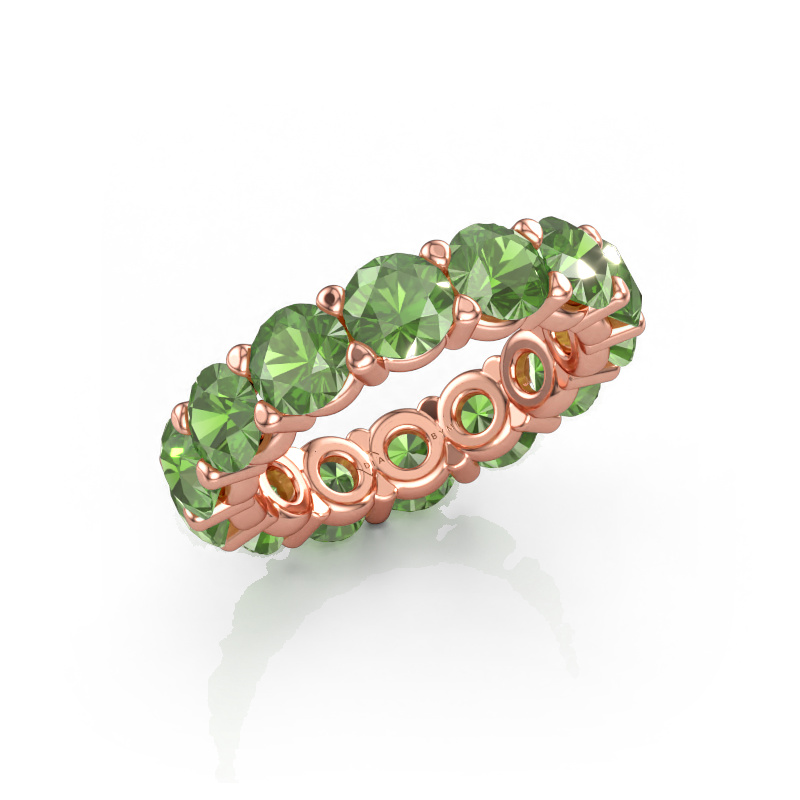 Bild av Ring Heddy rnd 5.0 585 roséguld Grön turmalin 5 mm