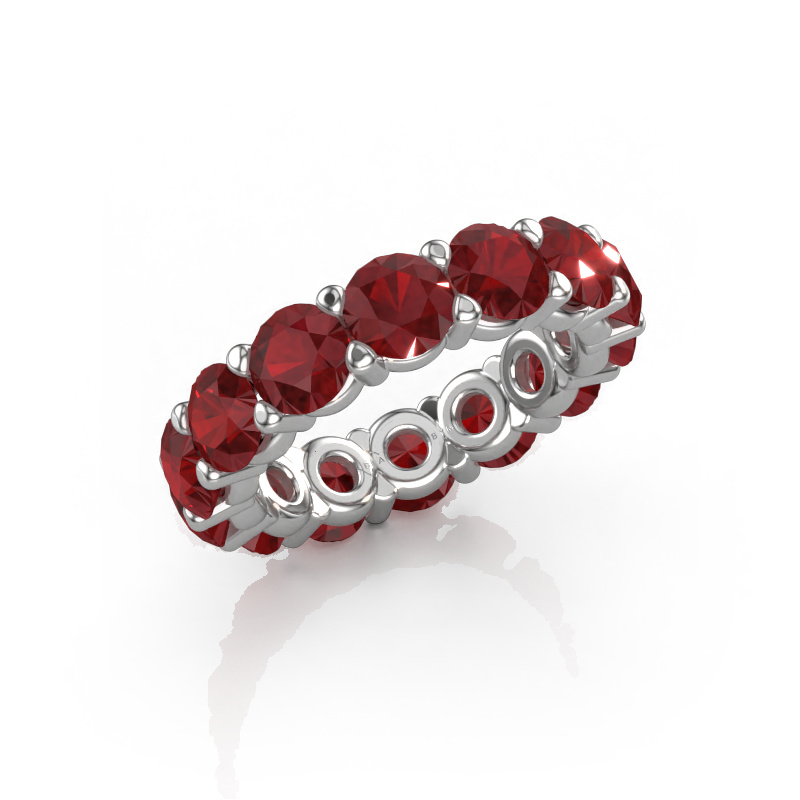Image of Ring Heddy rnd 5.0 585 white gold Ruby 5 mm