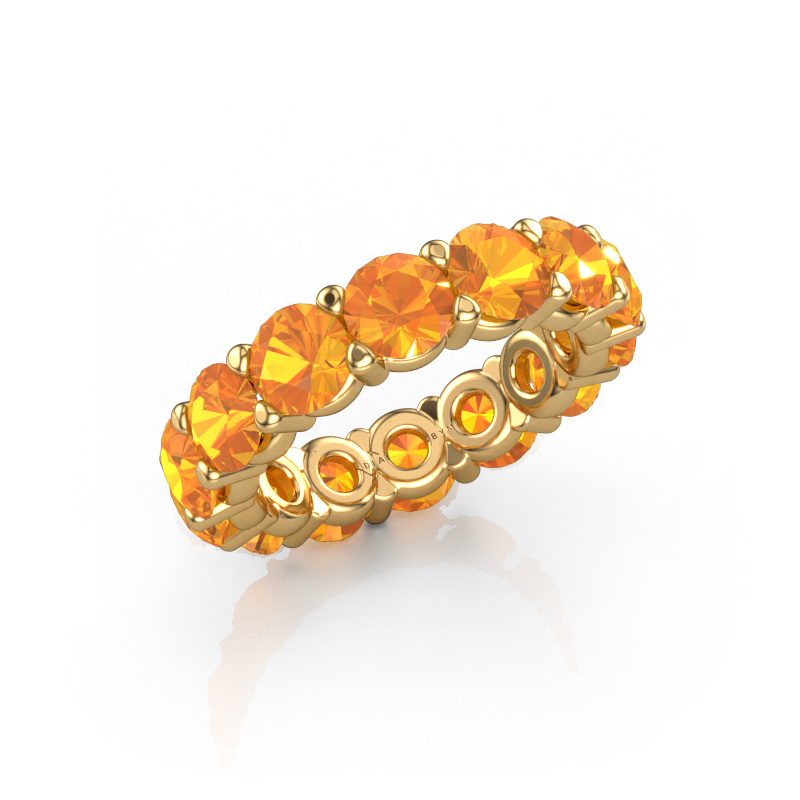 Image de Bague Heddy rnd 5.0 585 or jaune Citrine 5 mm