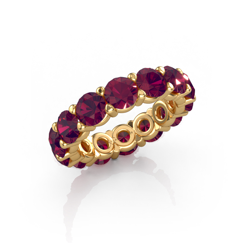 Image of Ring Heddy rnd 5.0 585 gold Rhodolite 5 mm