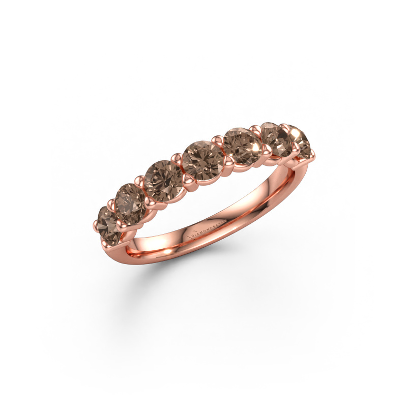 Bild av Ring Heddy Half 585 roséguld Brun diamant 1.40 crt
