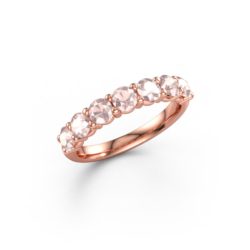 Immagine di Anello Heddy Half 585 oro rosa Morganite champagne 3.7 mm