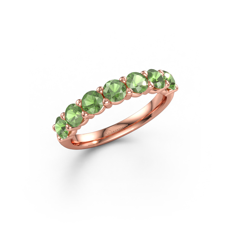 Bild av Ring Heddy Half 585 roséguld Grön turmalin 3.7 mm