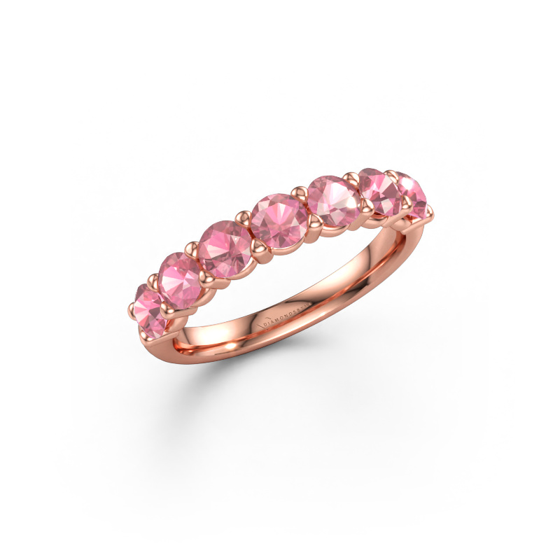 Bild av Ring Heddy Half 585 roséguld Rosa turmalin 3.7 mm