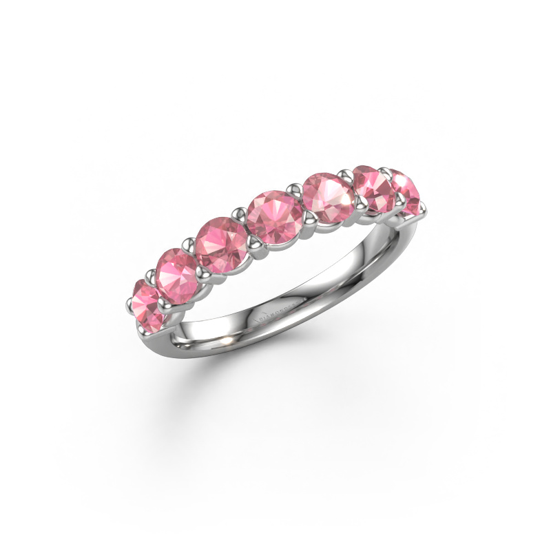 Image of Ring Heddy Half 585 white gold Tourmaline pink 3.7 mm