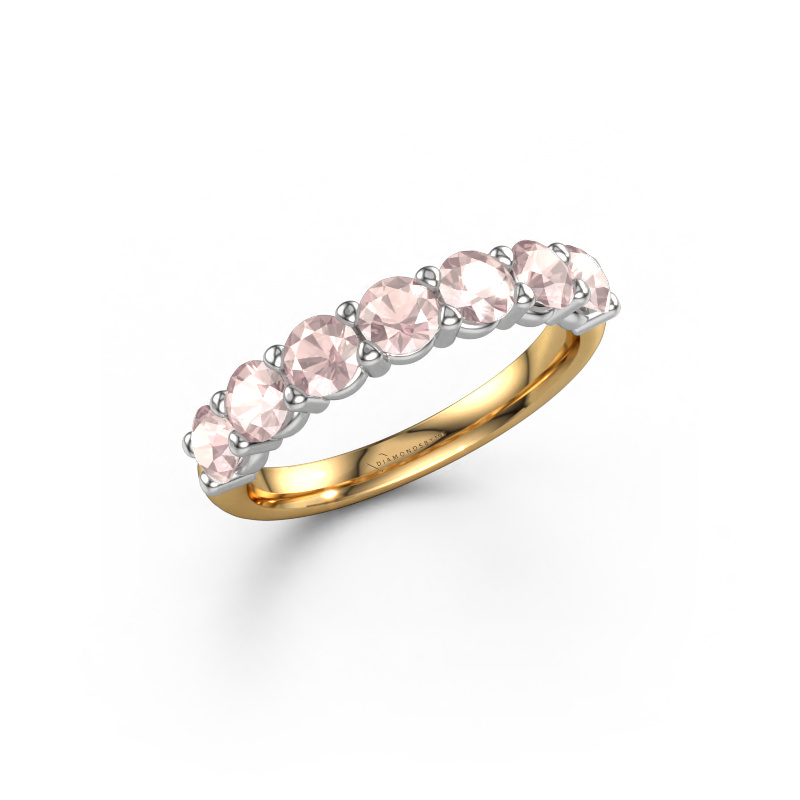 Image de Bague Heddy Half 585 or jaune Champagne morganite 3.7 mm