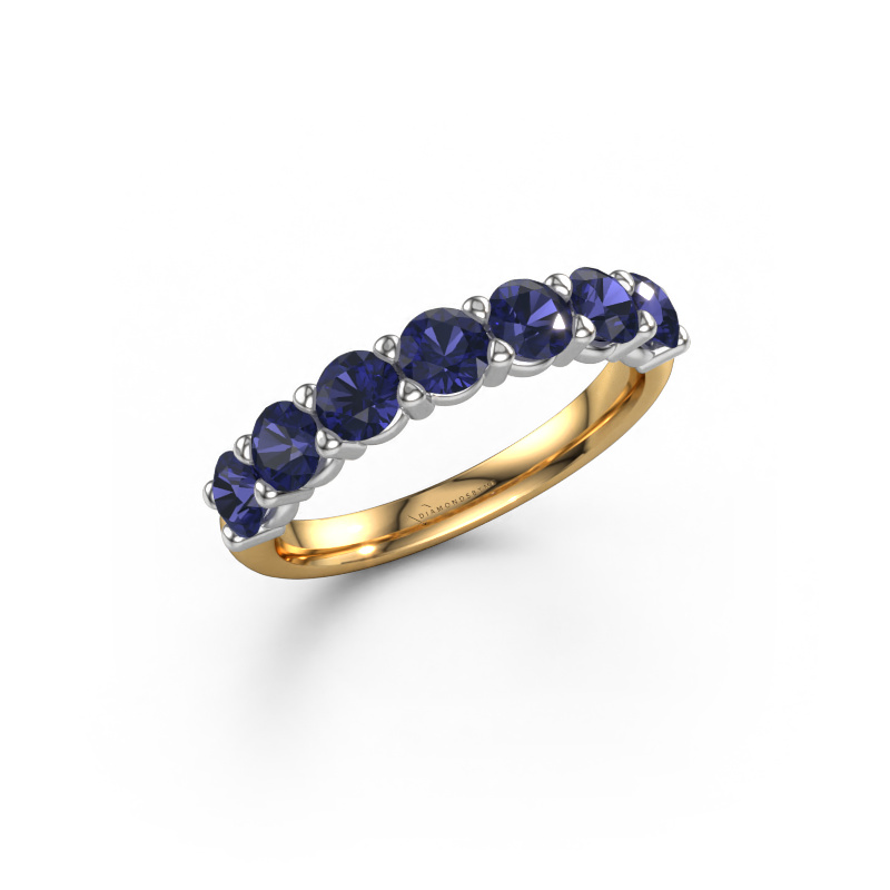 Image of Ring Heddy Half 585 gold Sapphire 3.7 mm