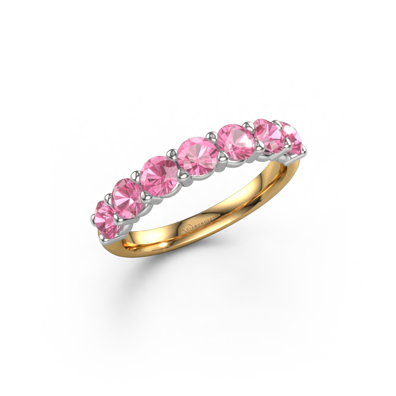Bild von Ring Heddy Half 585 Gold Pink Saphir 3.7 mm