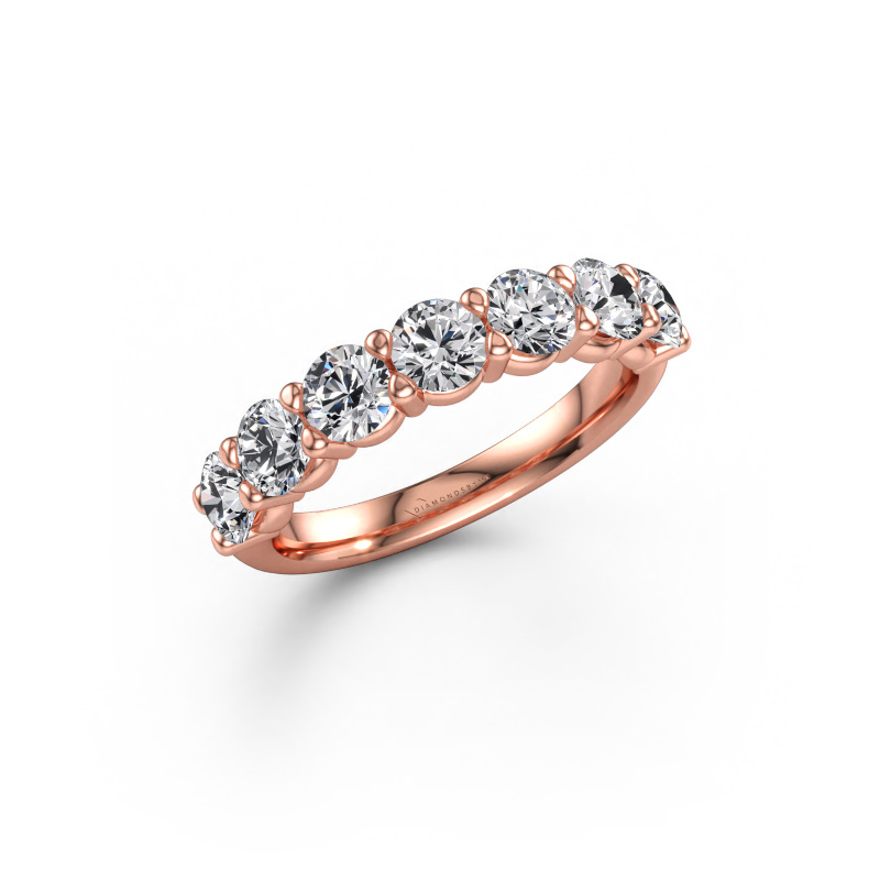 Immagine di Anello Heddy Half 585 oro rosa Diamante lab grown 1.75 crt