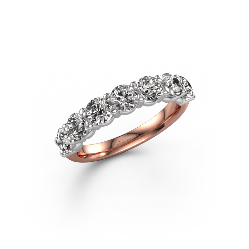 Image of Ring Heddy Half 585 rose gold Diamond 1.75 crt