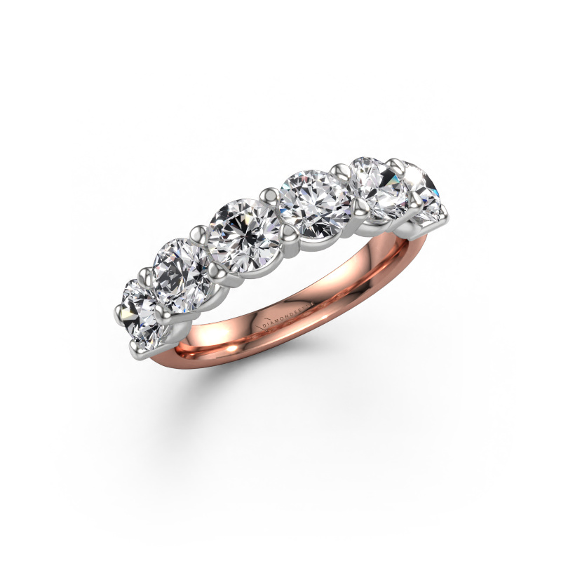 Image de Bague Heddy Half 585 or rose Diamant 2.40 crt