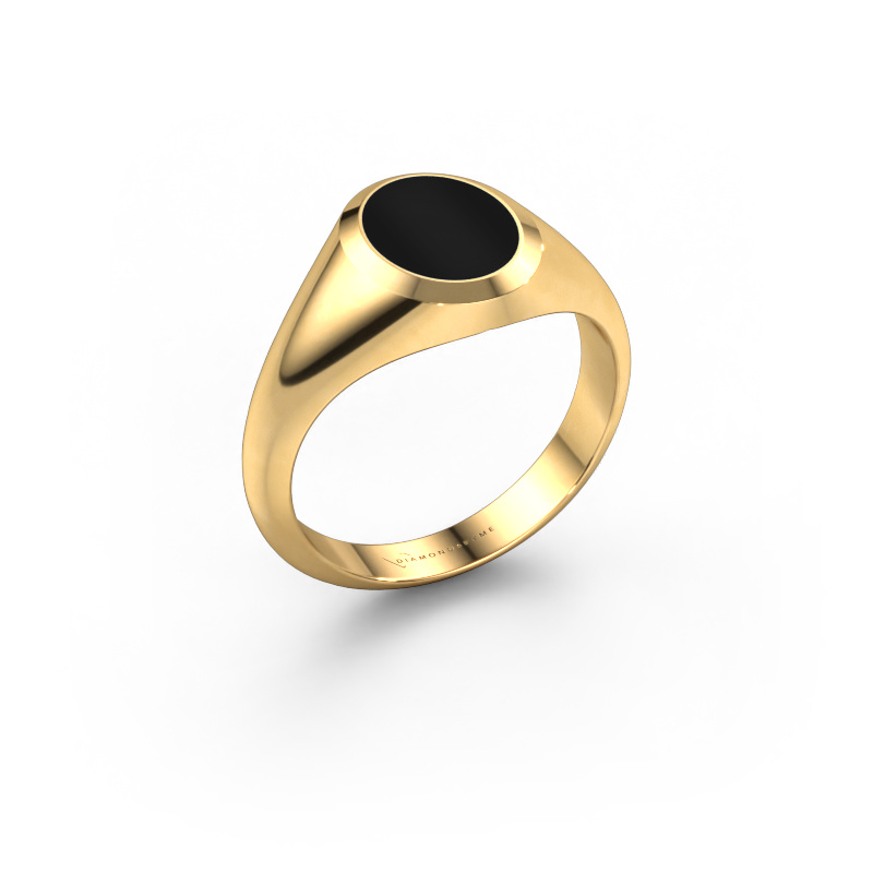 Image of Pinky ring Herman 1 585 gold Onyx 10x8 mm